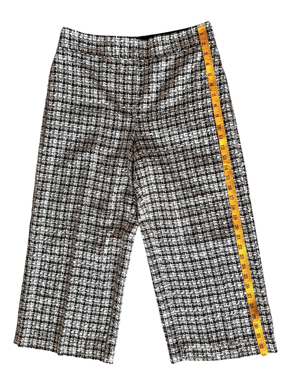 Ann Taylor The Marina Wide Leg Tweed Pants 8P - Picture 14 of 15